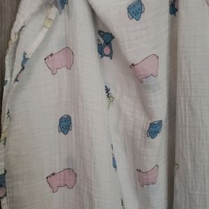 Palada Swaddle Blanket pigs deer